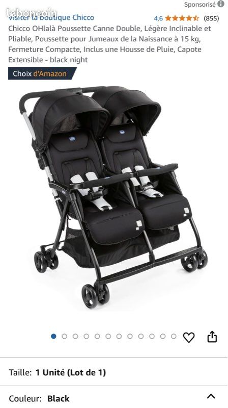 Chicco La Poussette Double Poussette Chicco Poussette Canne Pour