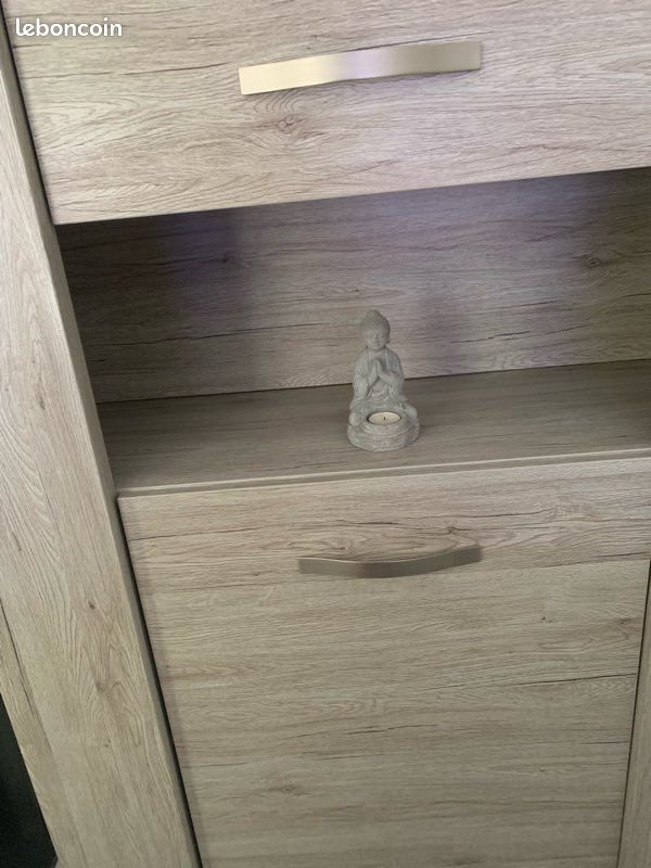 Buffet haut gris bois (image 6)