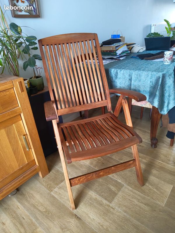 Fauteuil en teck massif (image 2)