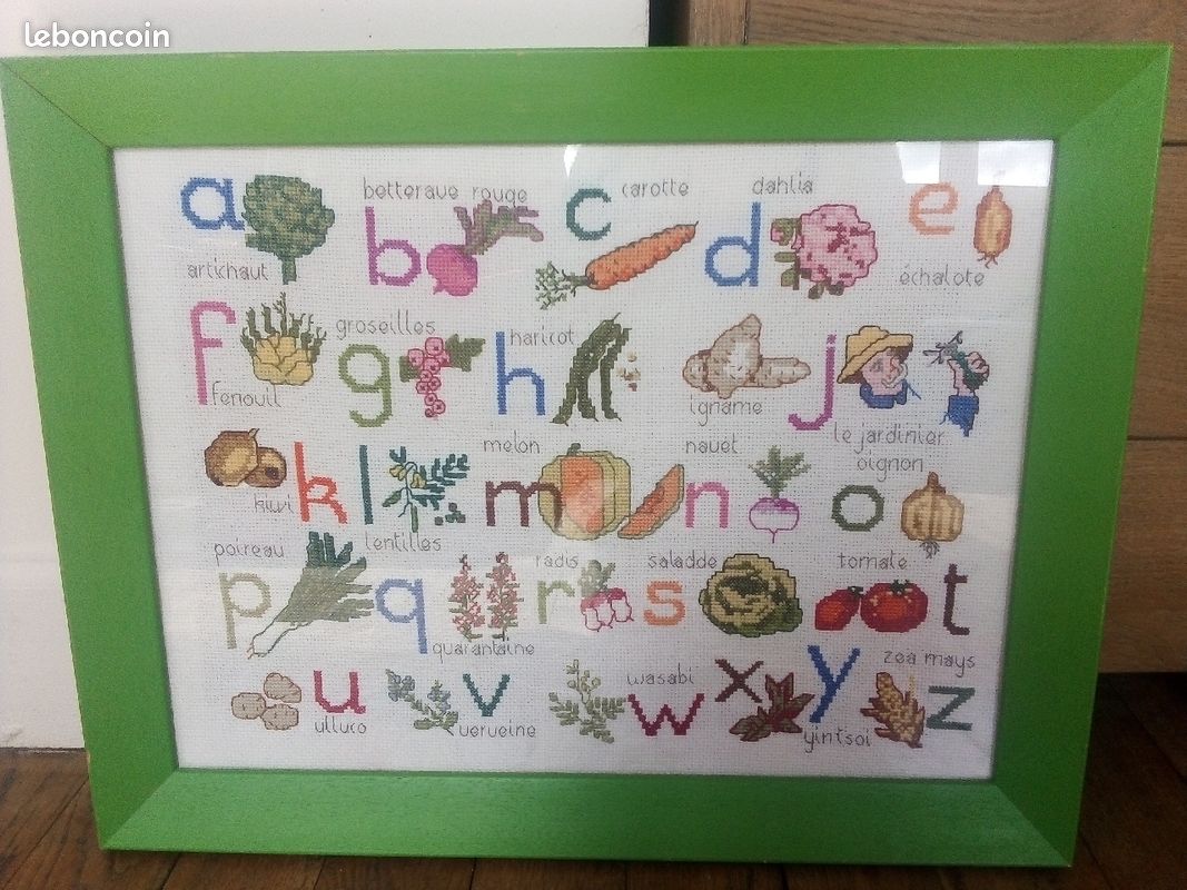Tableau broderie abécédaire (image 1)