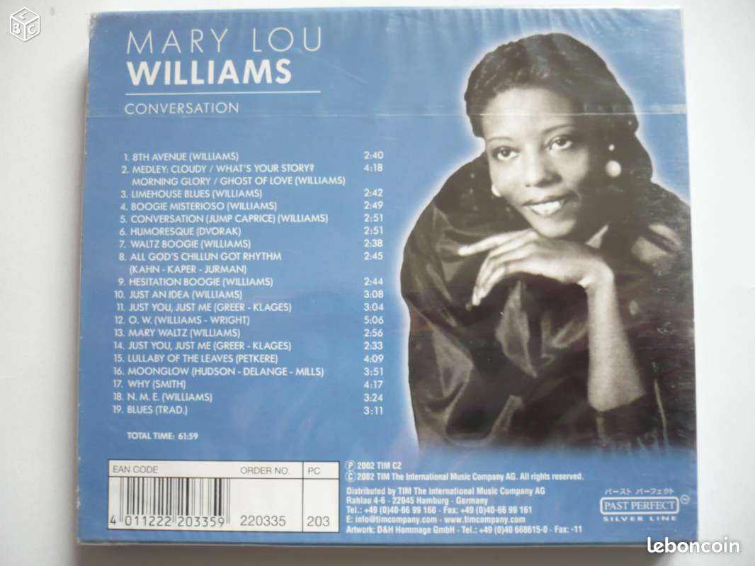 CD Mary Lou WILLIAMS - Conversation (NEUF) (image 2)