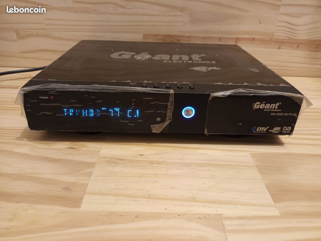 Récepteur Numérique HD Géant Electronics GN-2000 HD PLUS – Testé – Occasion