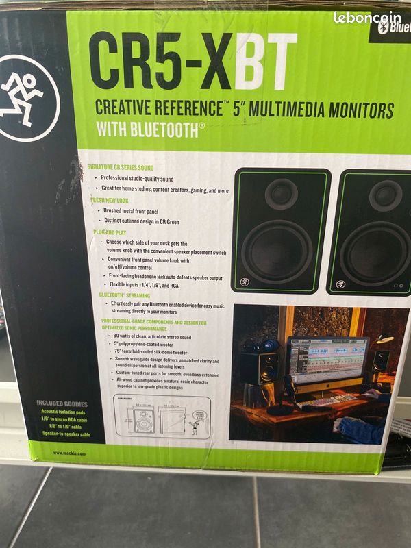 Mackie CR5-XBT enceintes monitoring Bluetooth - Instruments de musique