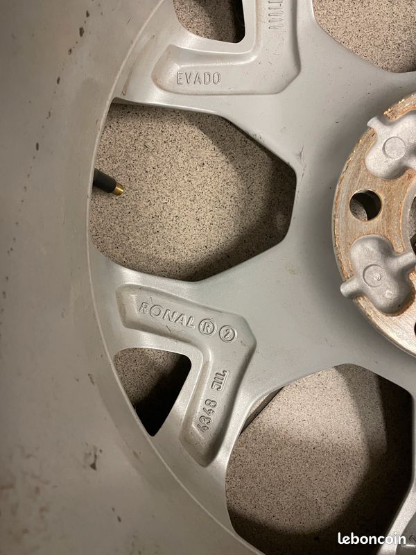 4 Jantes aluminium Ronal EVADO 17 POUCES GRIS SILVER (image 3)