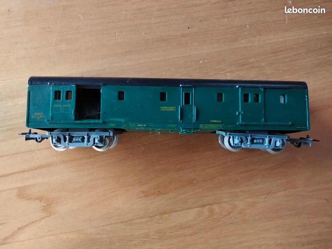 Fourgon à Bogies JEP O SNCF - Tôle électrifié 37 Cm - 1951