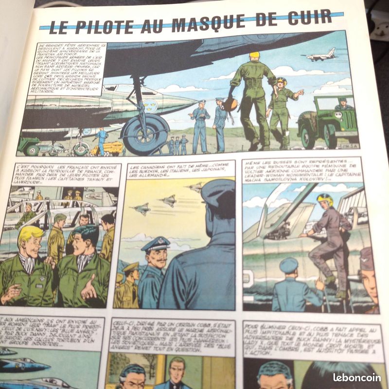 BD Buck Danny eo 1971, le pilote au masque de cuir (image 5)