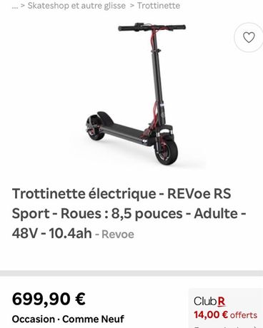 Trottinette électrique Revoe RS 500 W Noir - Revoe