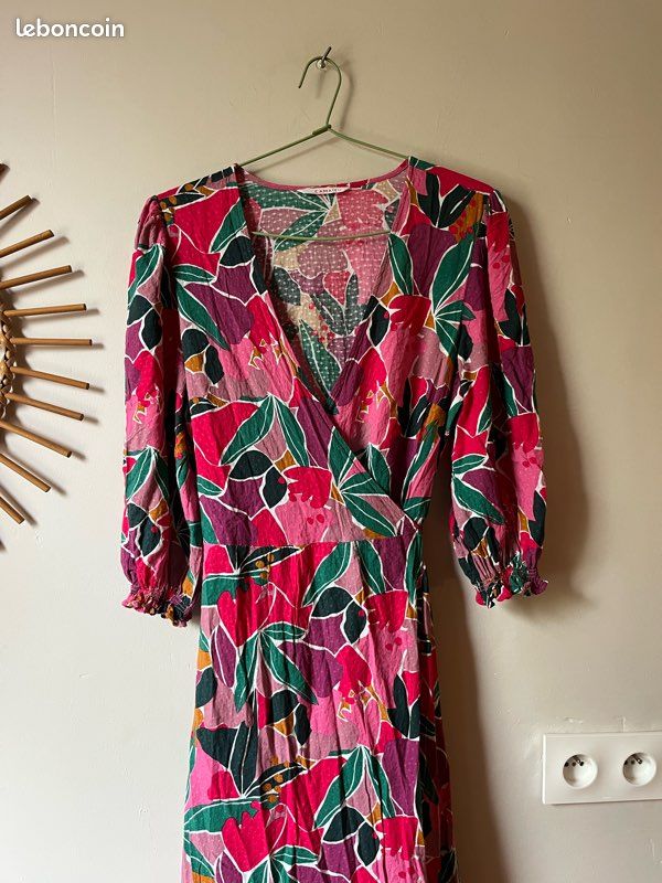 Portefeuille Fleurie Camaieu Robe Portefeuille Robe Longue Fleurie