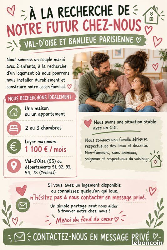 Appartement 3 pièces 54 m² · à Conflans-Sainte-Honorine · 54 m² · 1 100 €/mois