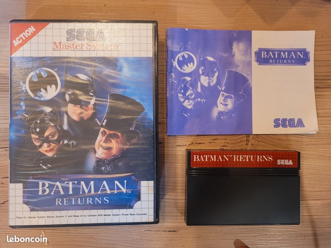 Jeu SEGA Master System - BATMAN RETURNS - Bon état