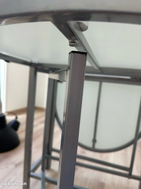 Table à manger en verre pliable (image 4)