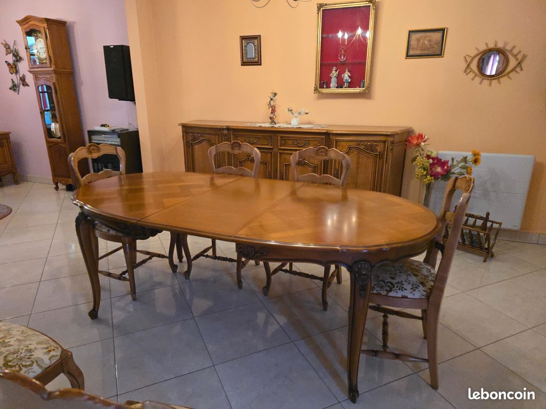 MEUBLE TV EN merisier massif avec plateau tournant EUR 20,00 - PicClick FR