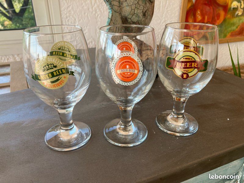 Lot De 3 Verres De Table Transparents – Sans Marque, Usage Quotidien
