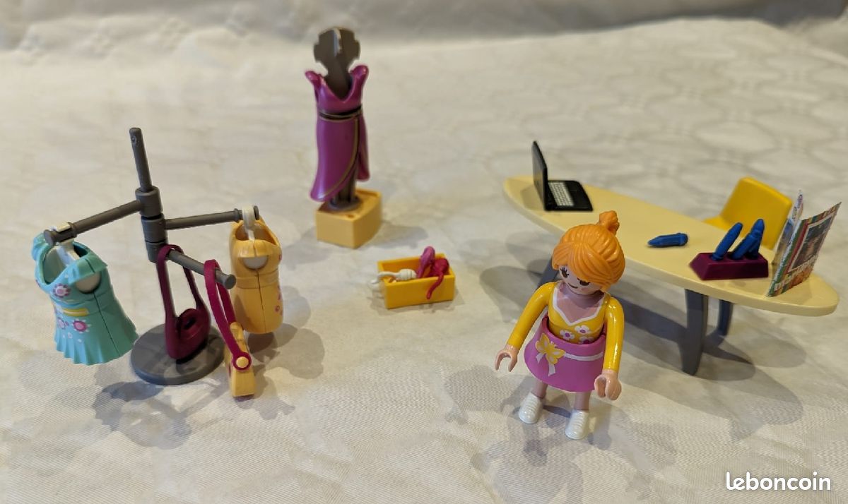 Lot de 2 jeux Playmobil styliste mode (image 1)