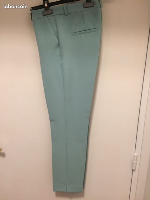 Pantalon été fille vert taille 34 (image 4)