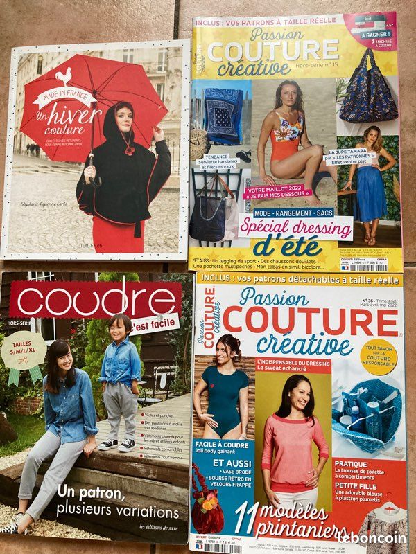 Lot couture passion couture créatrice coudre c'est facile un hiver couture (image 1)
