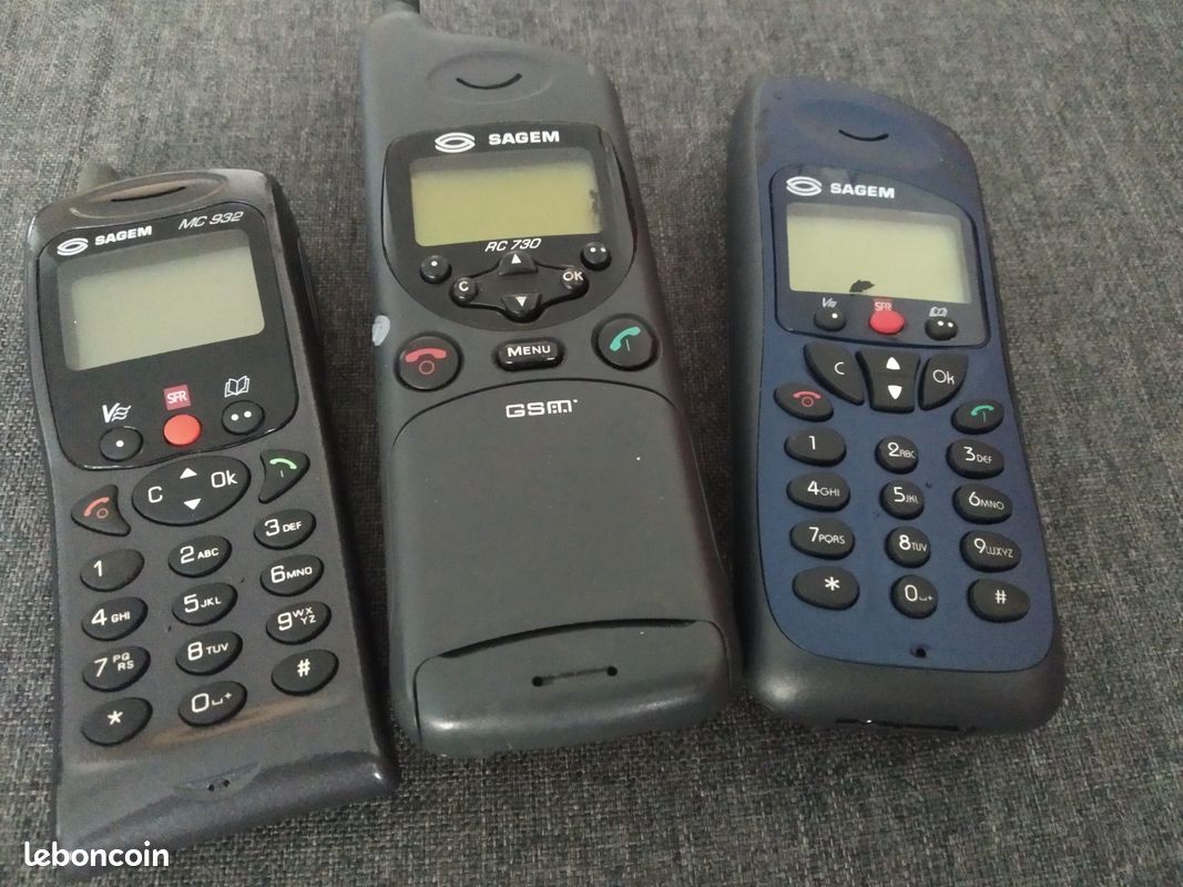 Ancien Téléphone Portable Sagem My 501-C – Vintage Roland Garros – Gris – Complet