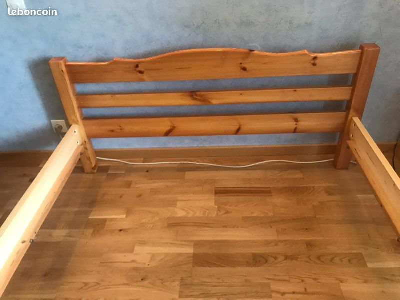 Lit complet 140 + matelas et sommier (image 3)