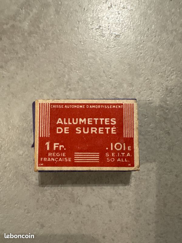 Boite D'Allumettes Souffrées Publicitaire Ancienne SEITA vers 1900 Carton | eBay