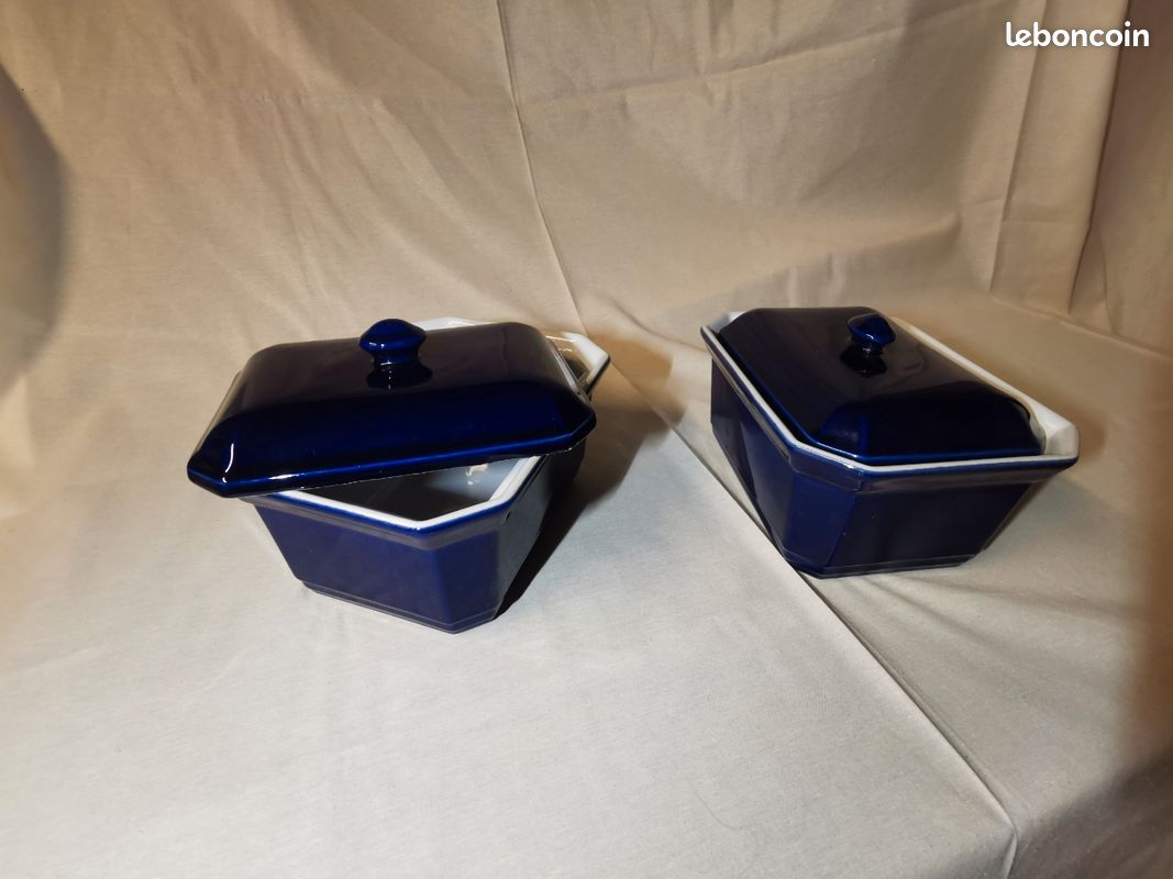 Terrines bleues x2 (image 3)