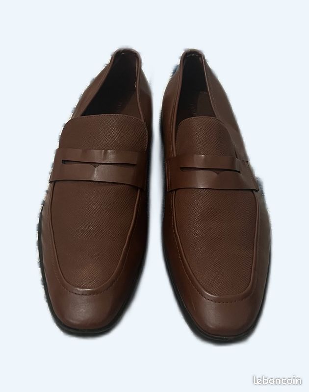 Mocassin marron en cuir Pier One Chaussures