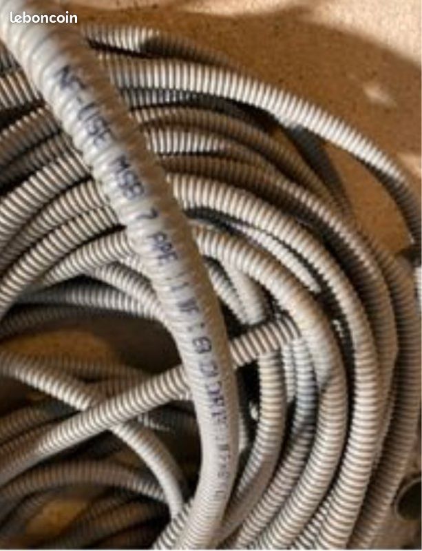 30 m de Gaine Métalique PVC Type MSB 7 APE – pour raccord PG13 / M20 (image 1)