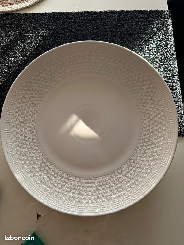 Grande Assiette beige 45 cm (image 1)