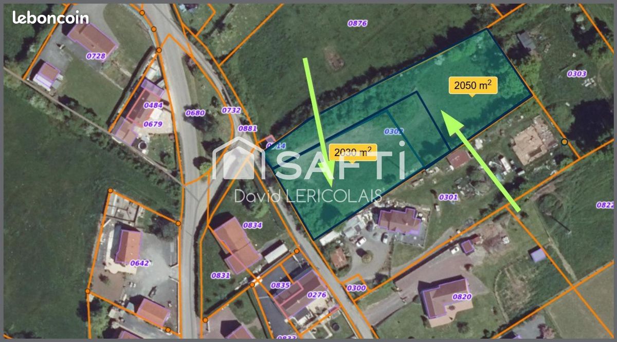 Terrain 2100 m² · à Graignes-Mesnil-Angot · 2 100 m² · 27 500 €