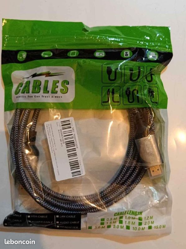Câble HDMI 8K 2m (image 1)