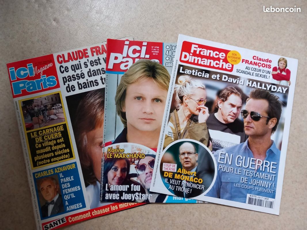 Lot magazines Claude françois (image 1)