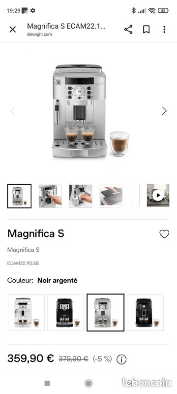 Ecam22 110 DÃ©longhi Ecam B Magnifica DELONGHI Magnifica S SB