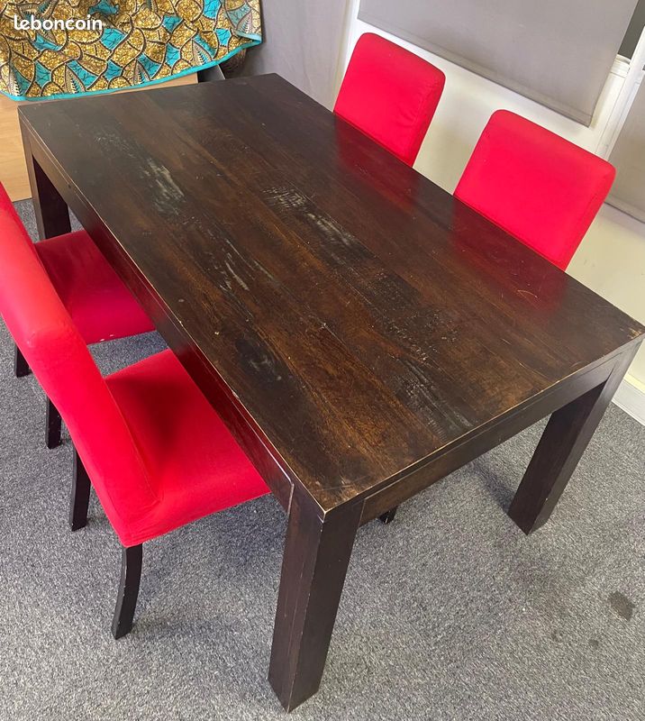 Offre groupée : Vente de table et chaises (image 2)