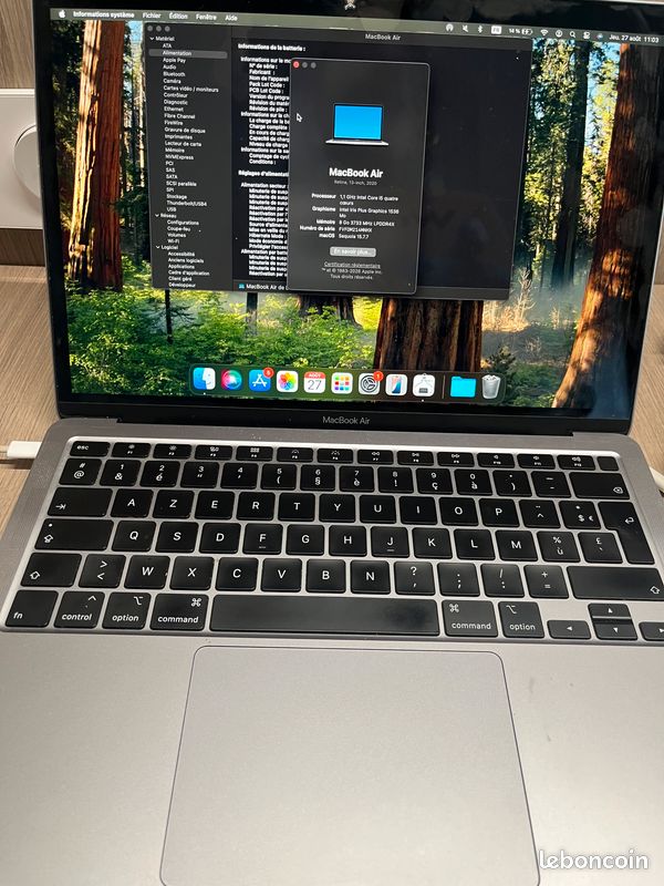 MacBook Air 2020 13 Pouces Intel i5 (image 1)
