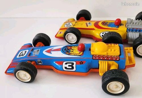 Ancienne Voiture Joustra Formule 1 N°30 N° 3 Tôle + Plastique A Friction France (image 10)