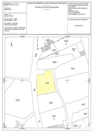 Terrain 757 m² MENNEVRET