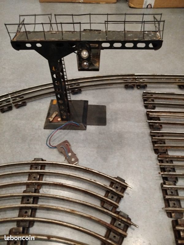 Jouet Lots Ancien Trains Rail Tole Jep Hornby Anne 50/60