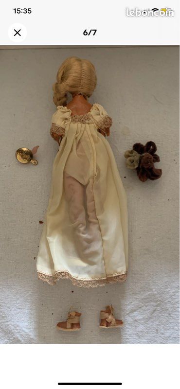 POUPEE PEYNET année 60 ancienne BONNE NUIT nounours et