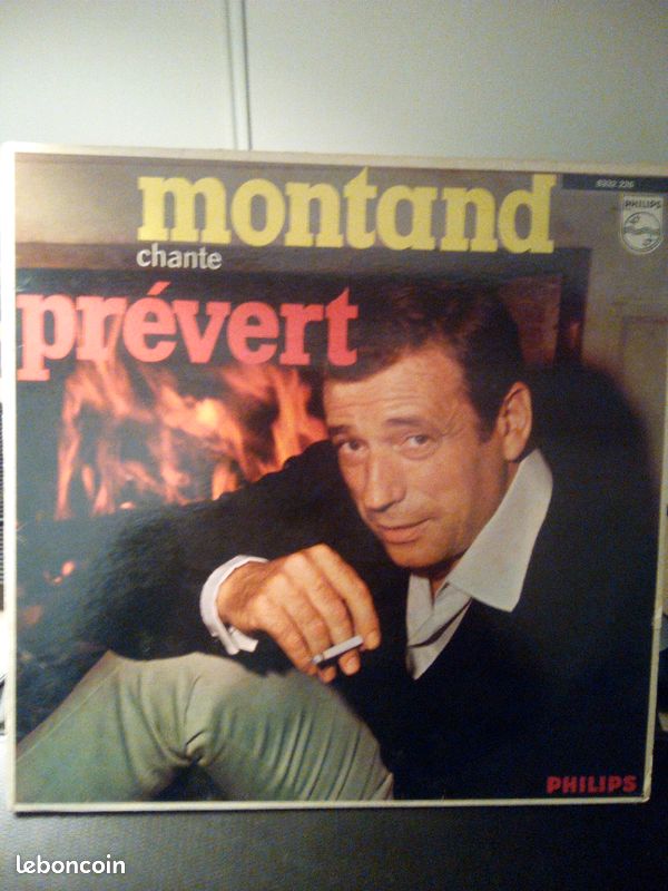 Montand chante Prévert disque vinyle d'occasion (image 1)