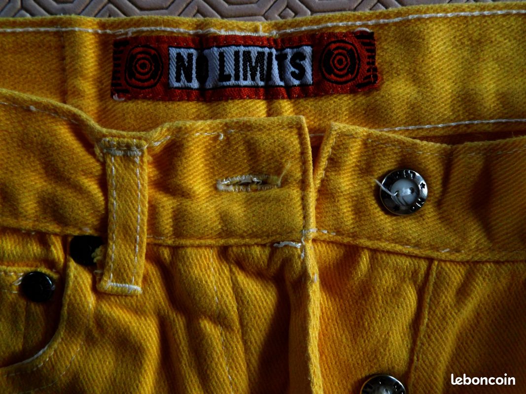 Short NO LIMITS 10 ans c. NEUF jaune orangé (image 2)