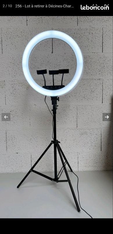 Anneau Lumineux MPP 30,5 Cm + Trépied 170 Cm – Ring Light Selfie Vidéo Streaming, YouTube Instagram TikTok, 3 Modes Lumière Maquillage