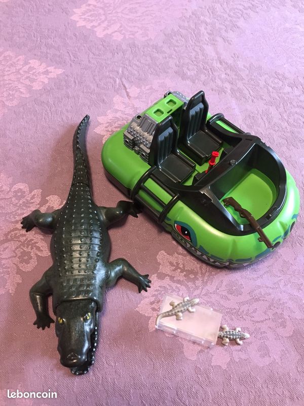 Playmobil - Playmobil - Aéroglisseur et crocodile (image 2)