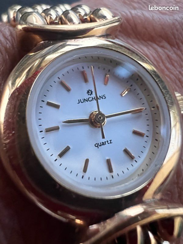 Montre Junghans Mécanique 17 Rubis - Boîtier Plaqué Or, Occasion