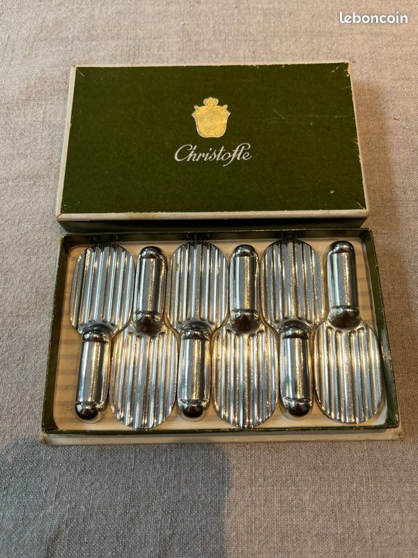 Christofle - set de 6 porte-couteaux modèle Atonium