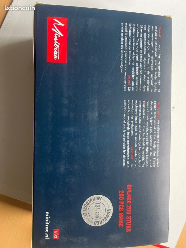 Miniature agricole Grouper bottes meijer-holland minitrac1/32 (image 2)