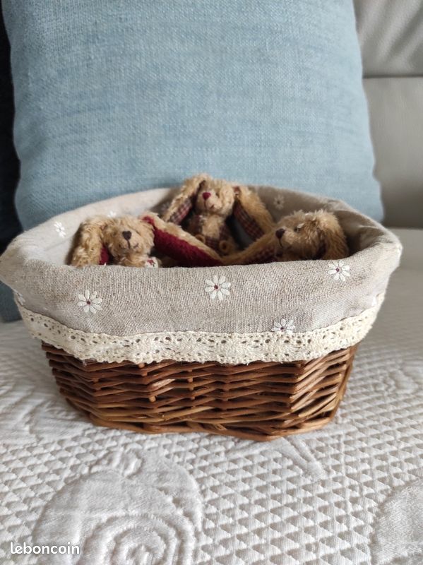 Peluches cadeaux pour Noël : 3 petits lapins (image 2)