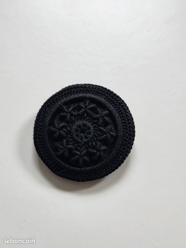 Bouton Ancien Mercerie Passementerie Noir - Lot De 1 à 10 Pièces, Occasion, Pour Couture Ou Collection