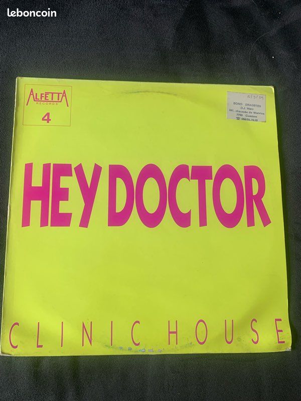 Disque clinic house hey doctor vinyle maxi 45T electro new beat hard (image 1)
