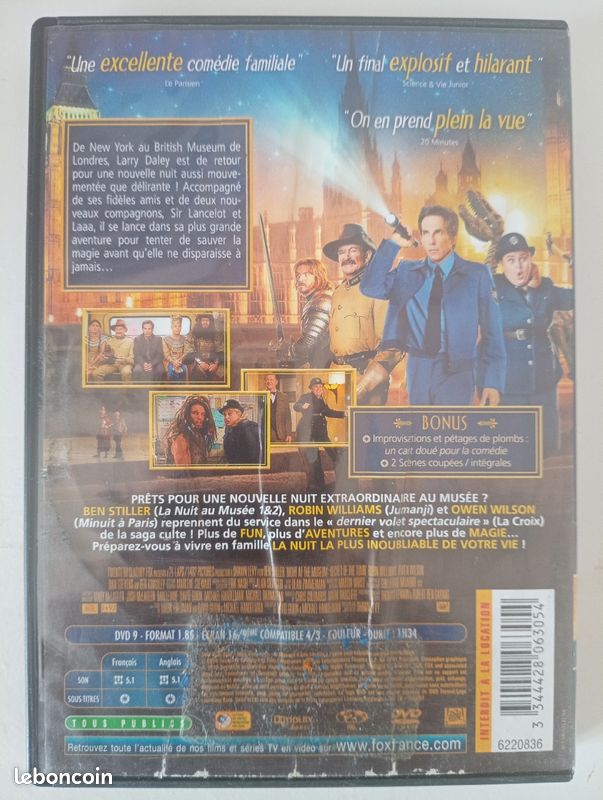 DVD la nuit au musée le secret des pharaons (image 2)