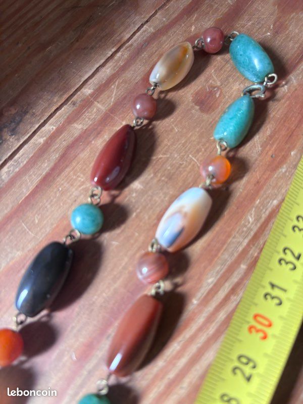 Collier sautoir en pierre naturelle authentique (image 8)