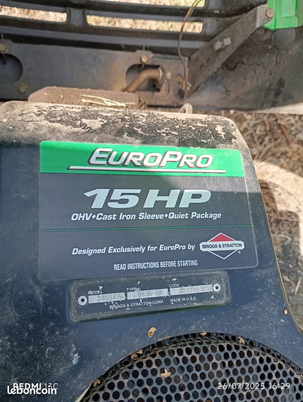 Tondeuse tracteur John Deere pour pieces (image 3)